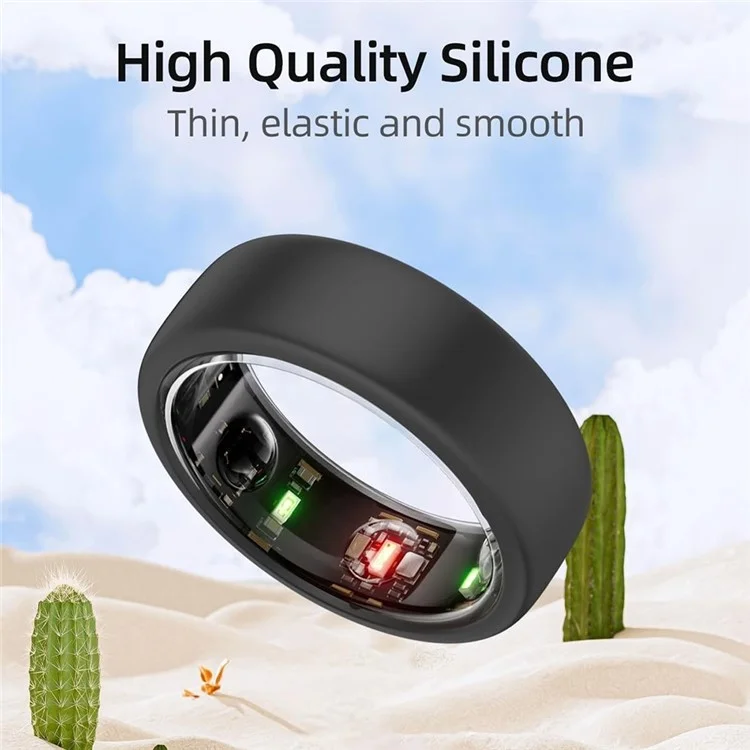 Ring Protector for Oura Ring Gen3 Elastic Silicone Ring Cover Sleeve - Size:S / Transparent
