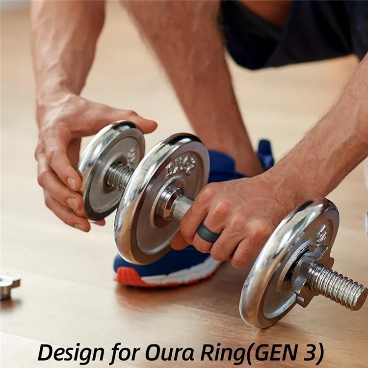 Ring Protector for Oura Ring Gen3 Elastic Silicone Ring Cover Sleeve - Size:S / Transparent
