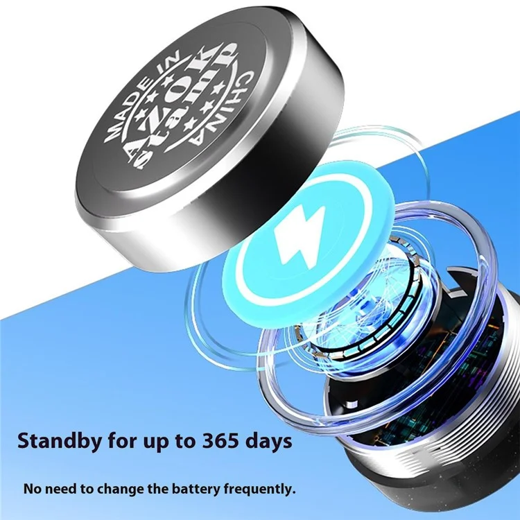 Azok Stamp Bluetooth Tracker da 80 db Beep Sound Global Item Localator Works With Apple Find My - Oro