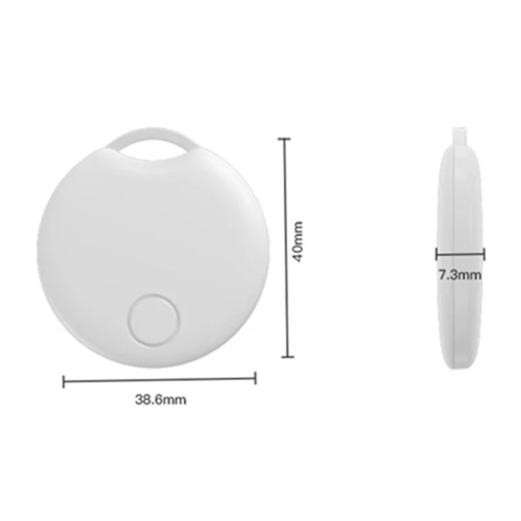 Tag03 Bluetooth-compatible Tacker Wireless Smart Tag Works with Apple Find My Wallet Key Finder Anti-Lost Locator - Black