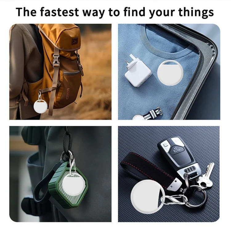 IT13 Wireless Smart Tag Bluetooth Tacker Anti-Lost Locator Fonctionne Avec Apple Find My - Noir