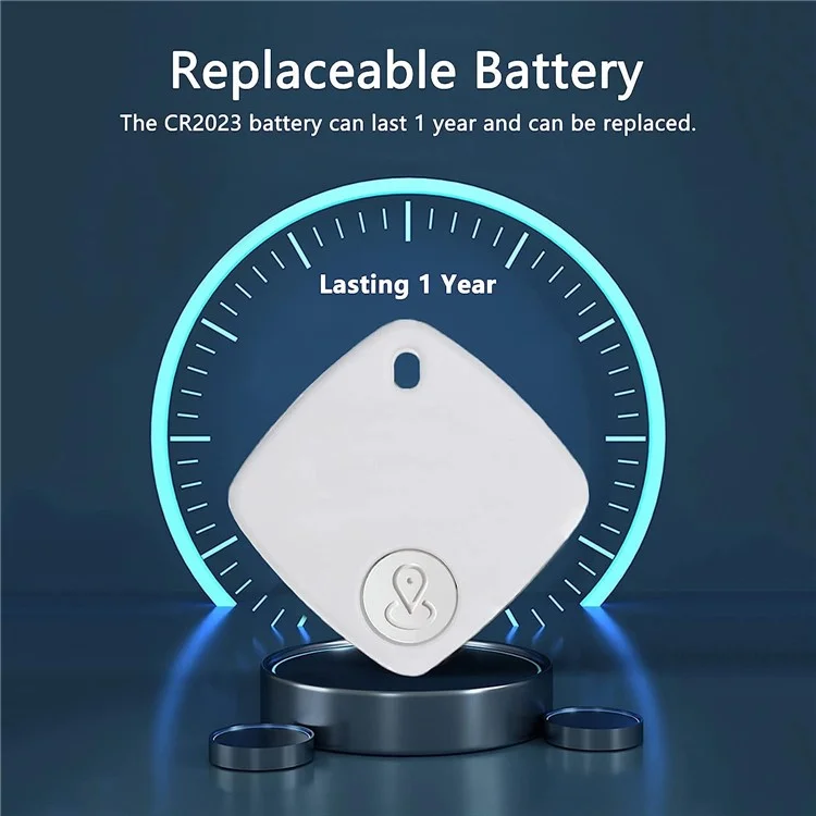 Sualio Tag Find My Wireless Smart Tag Bluetooth Tracker Luggage Wallet Key Locator - Negro