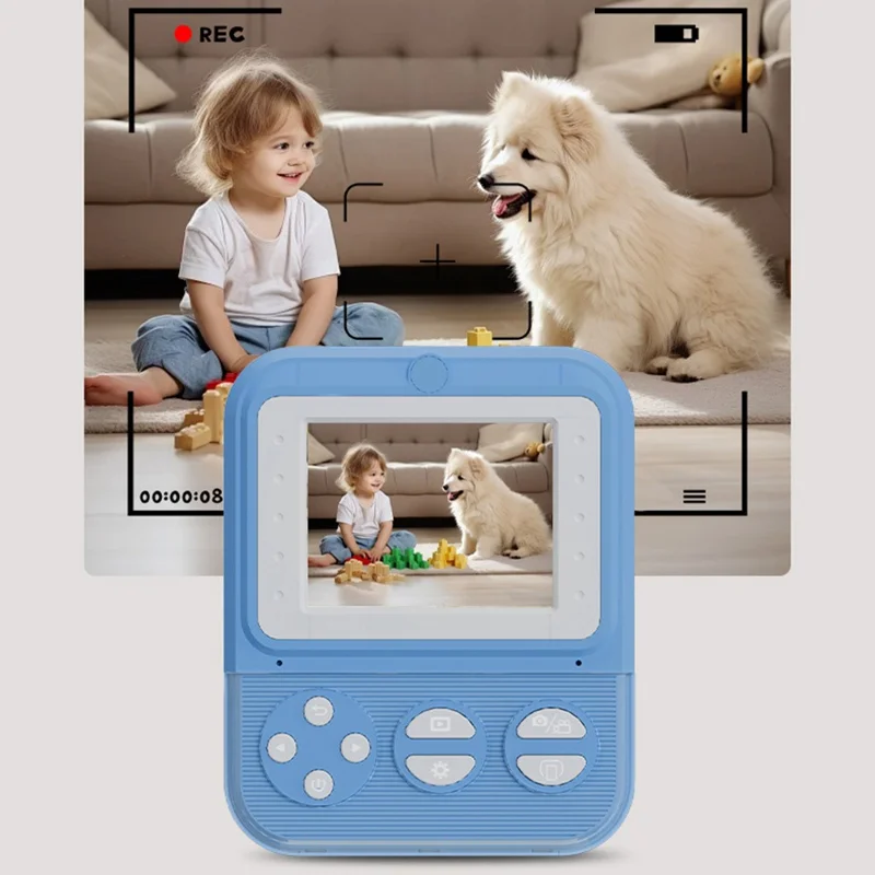 P7 2,4 Zoll HD Kinderfotoapparat mit 32G Speicherkarte und Kartenleser für Jungen und Mädchen - Pink