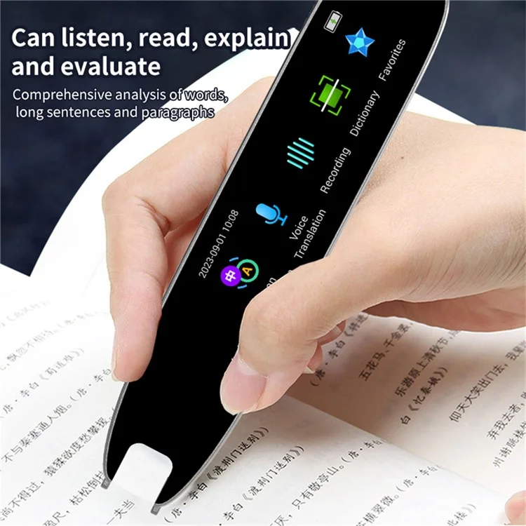Tradutor de scanner de tela grande de 2,99 polegadas A26S 1+8G Languages - Cinza