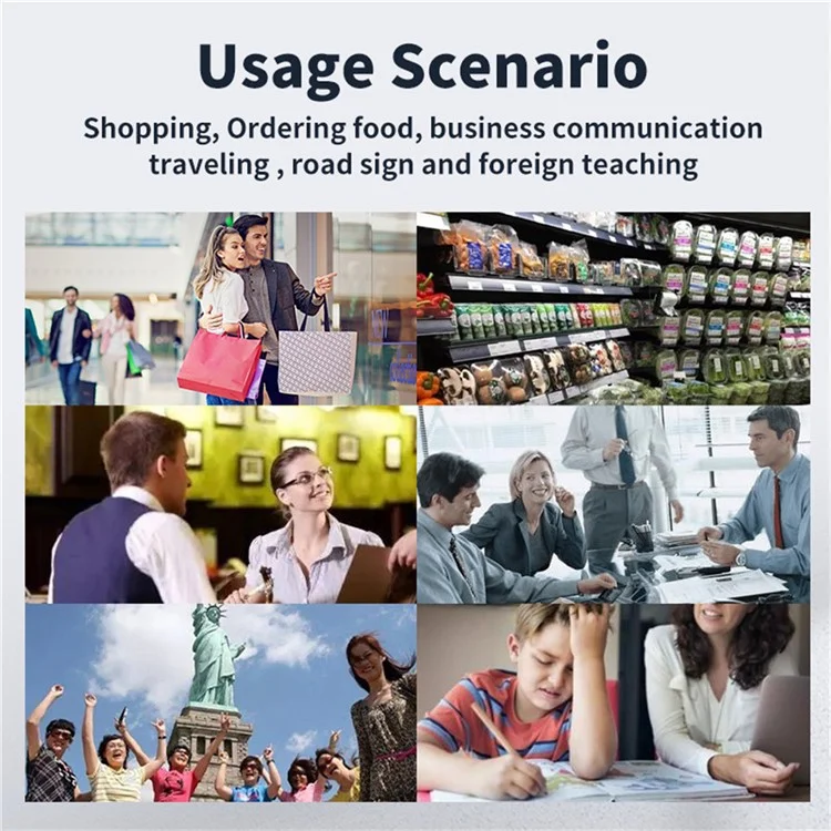 Tradutor de scanner de tela grande de 2,99 polegadas A26S 1+8G Languages - Cinza