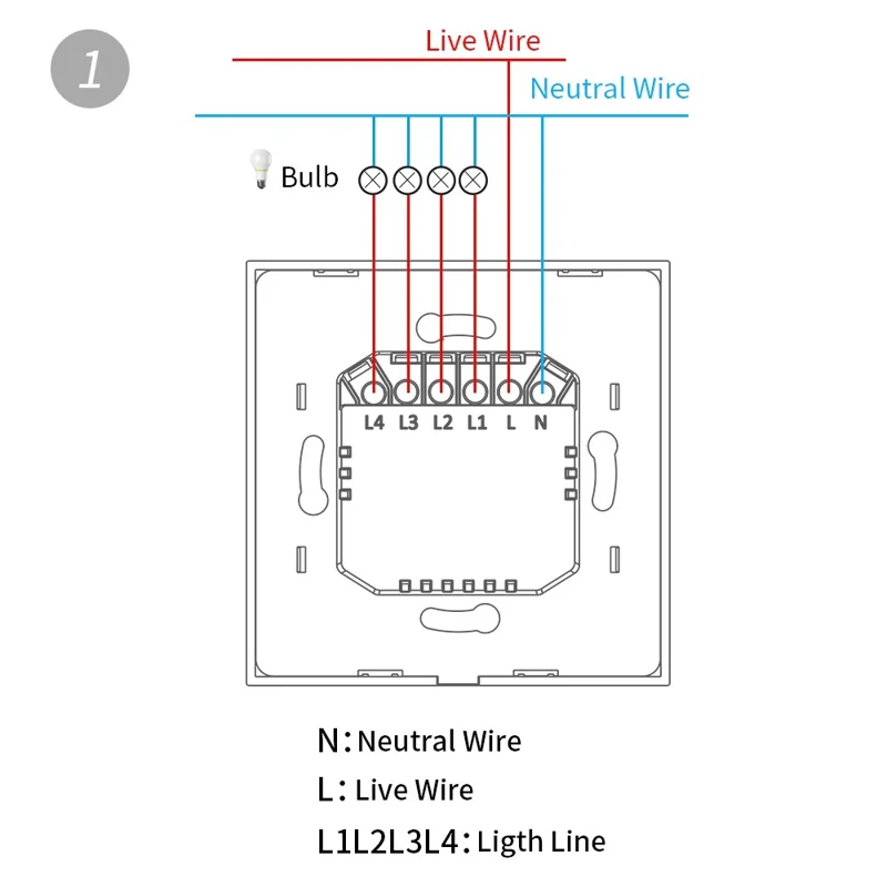 DS-101JL-2 2 Gang WiFi + Bluetooth-compatible Dual Mode APP Voice Control Smart Touch Wall Switch - Grey