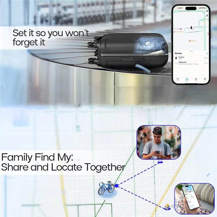 T2 Pro Trova la Mia Rete Wireless Pet Elderly Kids Finder Ios Dispositivi Smart Tracking Locaratore