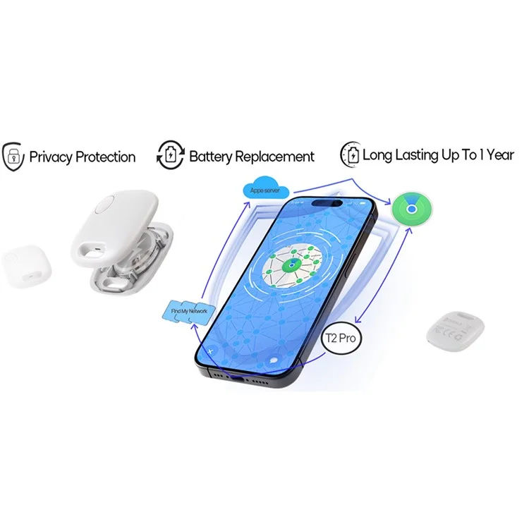 T2 Pro Trova la Mia Rete Wireless Pet Elderly Kids Finder Ios Dispositivi Smart Tracking Locaratore