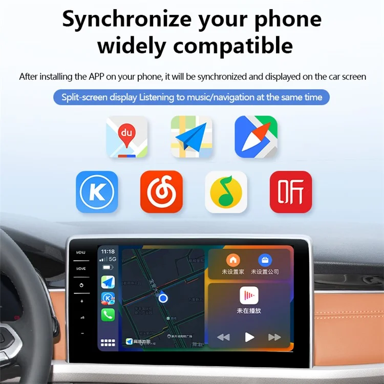 Adaptateur Z1RGB Carplay Auto Box Plug and Play - Dongle sans fil pour voiture - Coude USB