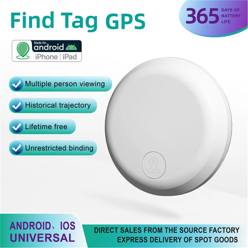 AK28B Smart Bluetooth-compatible Global Anti-Lost Device Universal Android iOS Devices Smart Tracking Locator - White