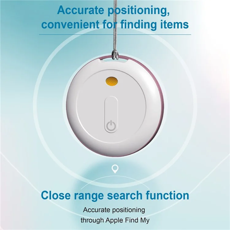 P20 Smart Bluetooth-compatible Tracker Global Positioning Anti-Lost Locator Works with Apple Find My - White
