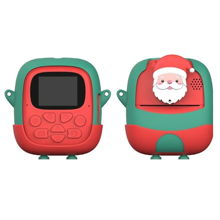 Estilo de Natal Tela de 2,0 Polegadas Crianças HD Câmera Digital Impressora Fotográfica Com 32G TF Card + Card Reader