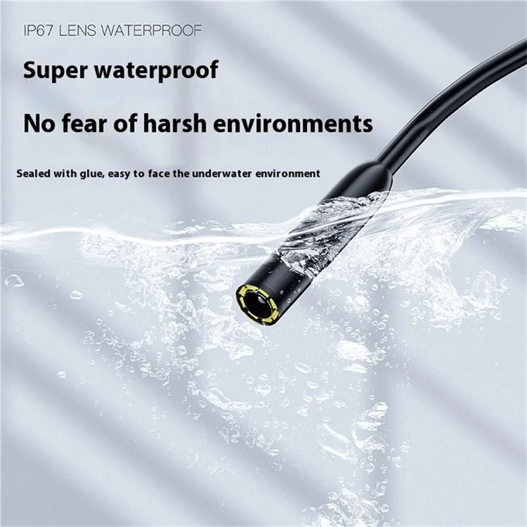 P230 10m Hard Wire 2 Inch HD 1080P Telecamera per ispezione industriale portatile con obiettivo da 8 mm
