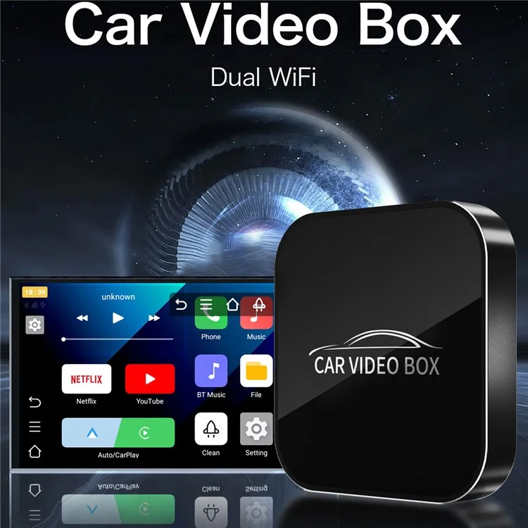 Y1 Cablato su Carplay Wireless / Adattatore Carplay Per Veicoli Per Veicoli Video Per Video Android