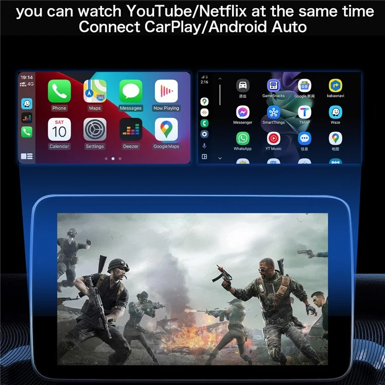 Y1 Cablato su Carplay Wireless / Adattatore Carplay Per Veicoli Per Veicoli Video Per Video Android