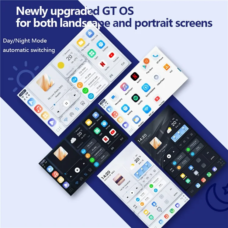 GT6 Andriod 13 Octa-Core Processor Wired to Wireless Carplay Box Support HD Video Decoding (4+64G Overseas Version)