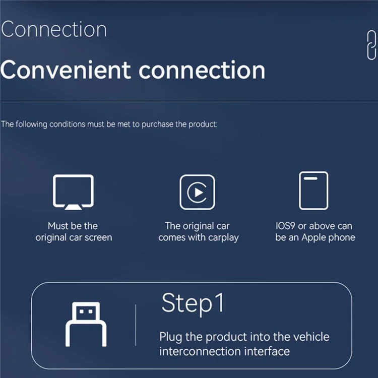 Q1 Carplay Android Auto 2-in-1 AI Box Bluetooth 5.0 Wired to Wireless Adapter - Золото