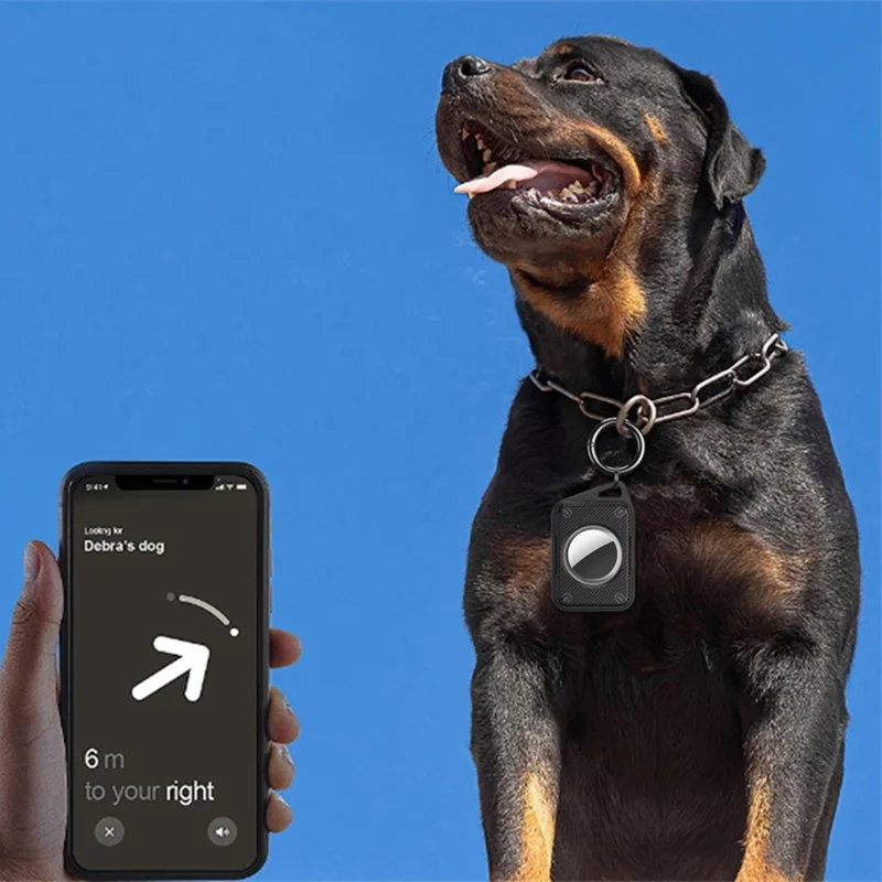 For Apple AirTag Case Locator Tracker IP68 Waterproof TPU+PC Cover Keyring Holder - Army Green / Matte