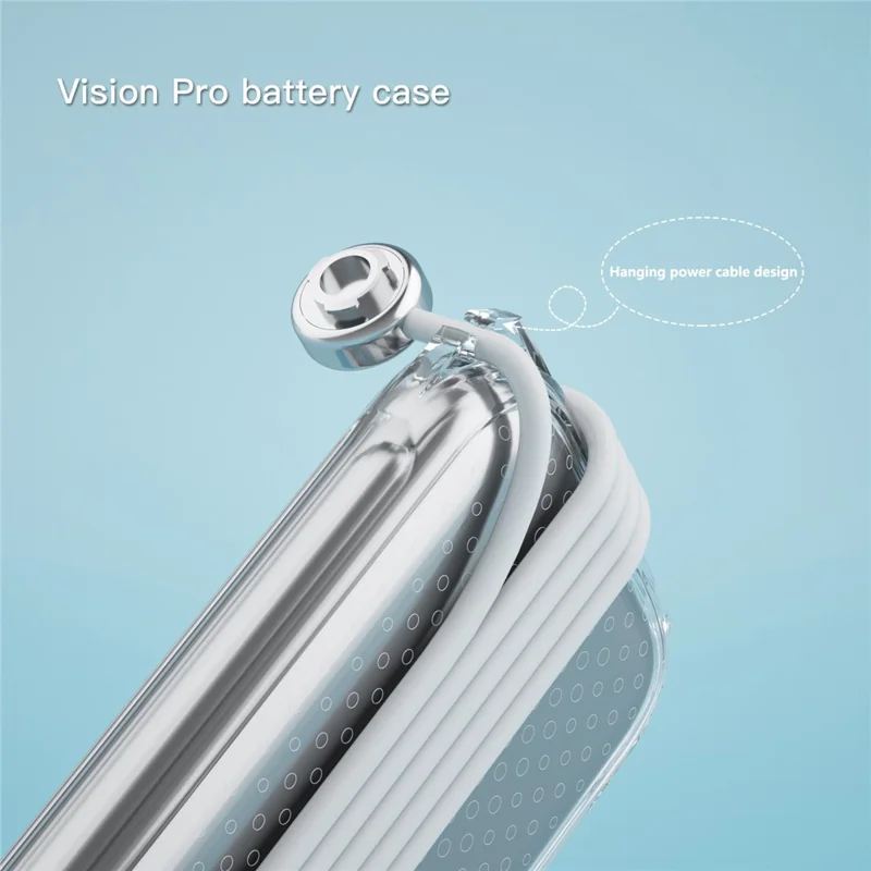 Для Apple Vision Pro Battery Case Soft TPU Antiplip Actule Apter Protector - Прозрачный Черный