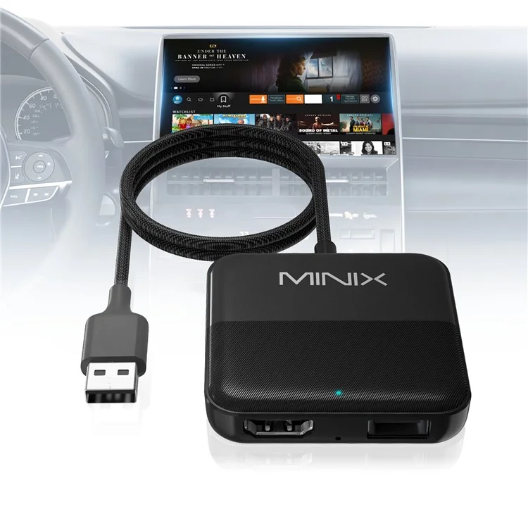 MINIX CA361 Car Carplay Screen Projector TV Box HD Video Converter Multimedia Adapter