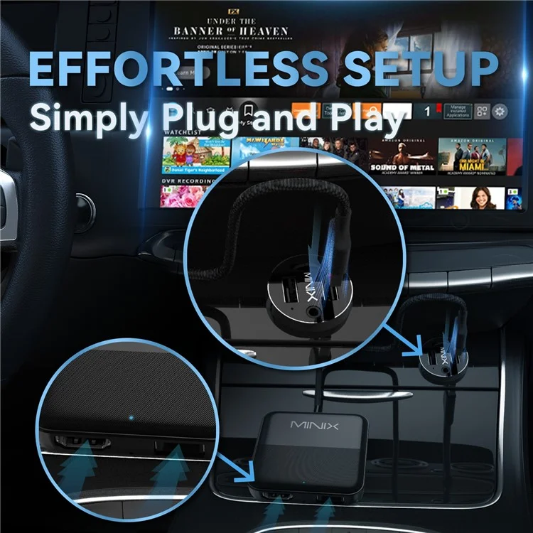 MINIX CA361 Car Carplay Screen Projector TV Box HD Video Converter Multimedia Adapter