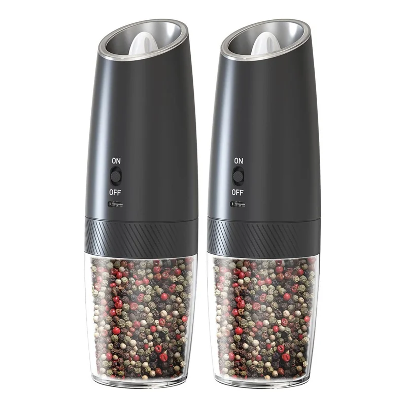 KLT DGS-KYMQ-47A 2pcs Graition Sensor Electric Pepper Grinder Grinder Kitchen Pepper Tool (BPA Бесплатно, Без Сертификации Fda)