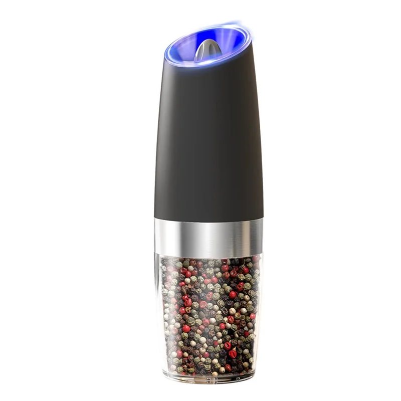KLT KYMQ-50B Battery Powered Gravity Sensing Kitchen Electric Salt Pepper Grinder (BPA Free, No FDA Certification)