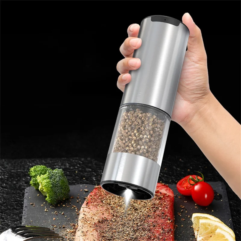 KLT KYMQ-37A-H-BS 2pcs Перезаряжаемый Электрический Перец Grinder Grinder Kitchen Tool (бпа Бесплатно, Без Сертификации Fda)
