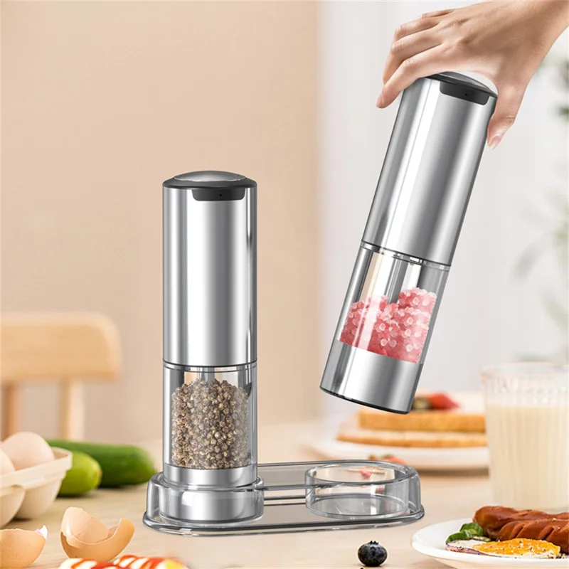KLT KYMQ-37A-H-BS 2pcs Перезаряжаемый Электрический Перец Grinder Grinder Kitchen Tool (бпа Бесплатно, Без Сертификации Fda)
