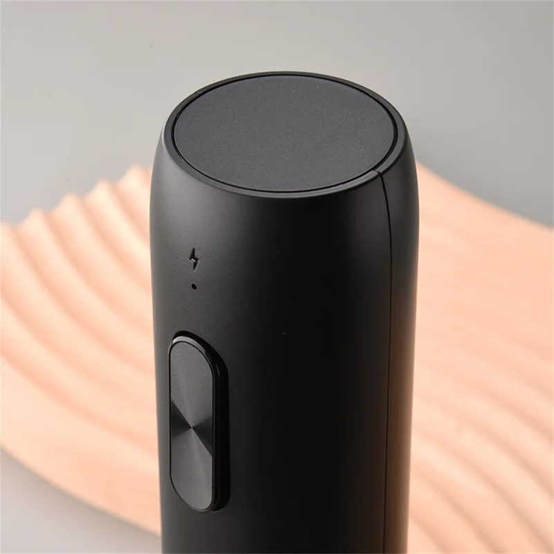 KLT KP1125(D) 5-in-1 Rechargeable Red Wine Bottle Opener Pourer Vacuum Stopper Foil Cutter with Base