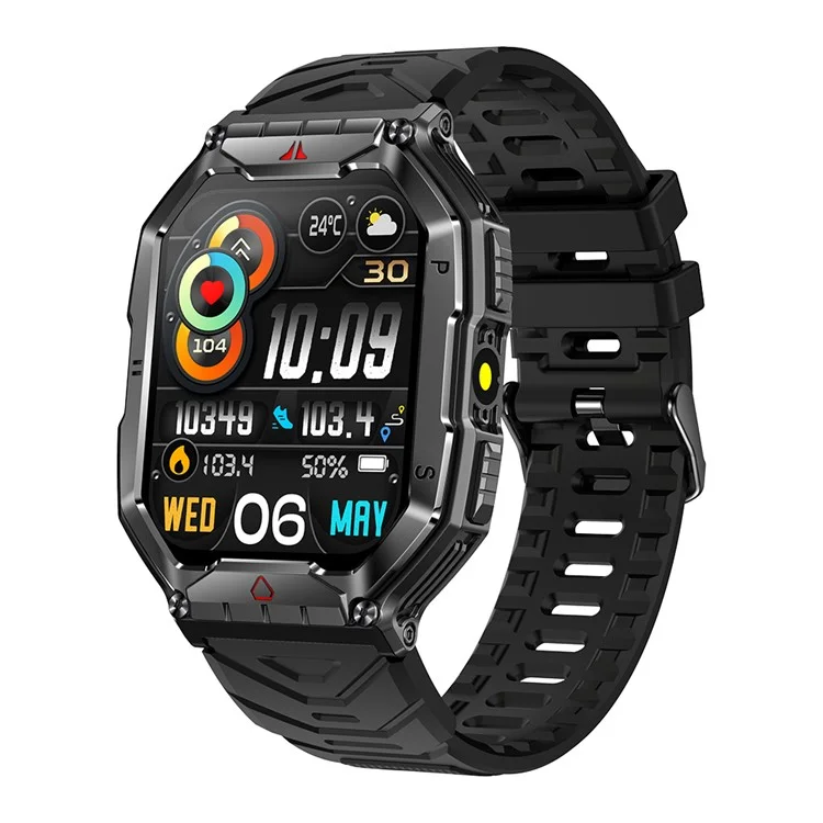 Bozlun (skmei) B65 2,1-дюймовые Часы Smart Watch Bluetooth Calling Monitoring Sleep Health Monitoring Outdoor Sport Watch - Черный
