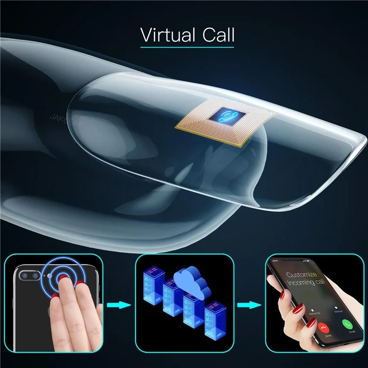 JAKCOM N3 Hautfreundlicher Smart Nail Chip Virtual Call Information Exchange Intelligentes Nagelkunstwerkzeug