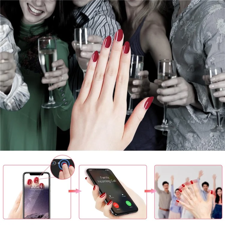 JAKCOM N3 Hautfreundlicher Smart Nail Chip Virtual Call Information Exchange Intelligentes Nagelkunstwerkzeug