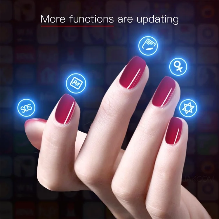 JAKCOM N3 Hautfreundlicher Smart Nail Chip Virtual Call Information Exchange Intelligentes Nagelkunstwerkzeug
