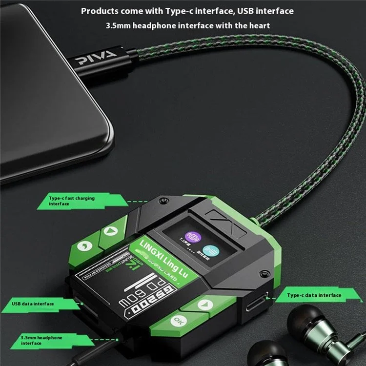 PIVA GS200 7.1 Virtual Surround Sound Gaming Expansion Dock External Adapter Sound Card Audio Converter