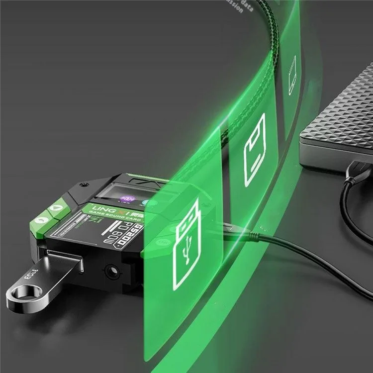 PIVA GS200 7.1 Virtual Surround Sound Gaming Expansion Dock External Adapter Sound Card Audio Converter
