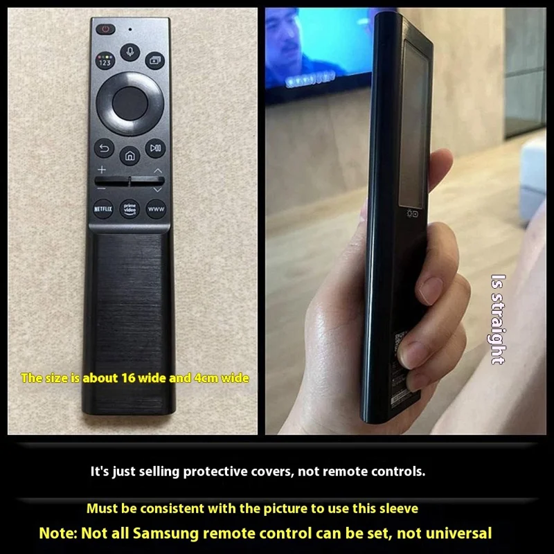 For Samsung Smart TV BN59-01357L Remote Control Case Silicone Dustproof Waterproof Protective Sleeve - Red