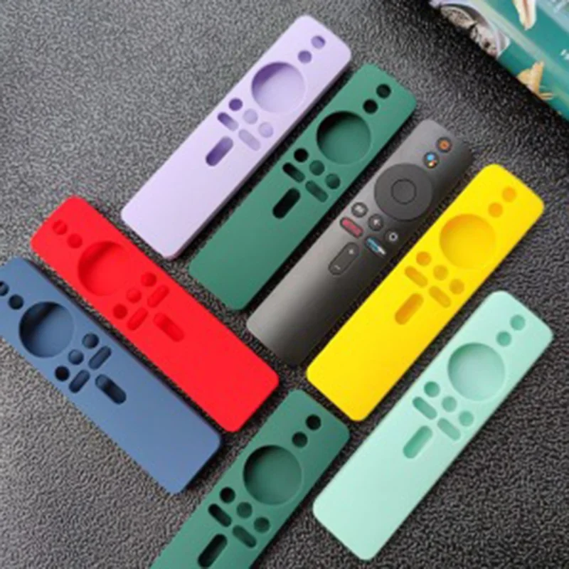 For Samsung Smart TV BN59-01357L Remote Control Case Silicone Dustproof Waterproof Protective Sleeve - Red