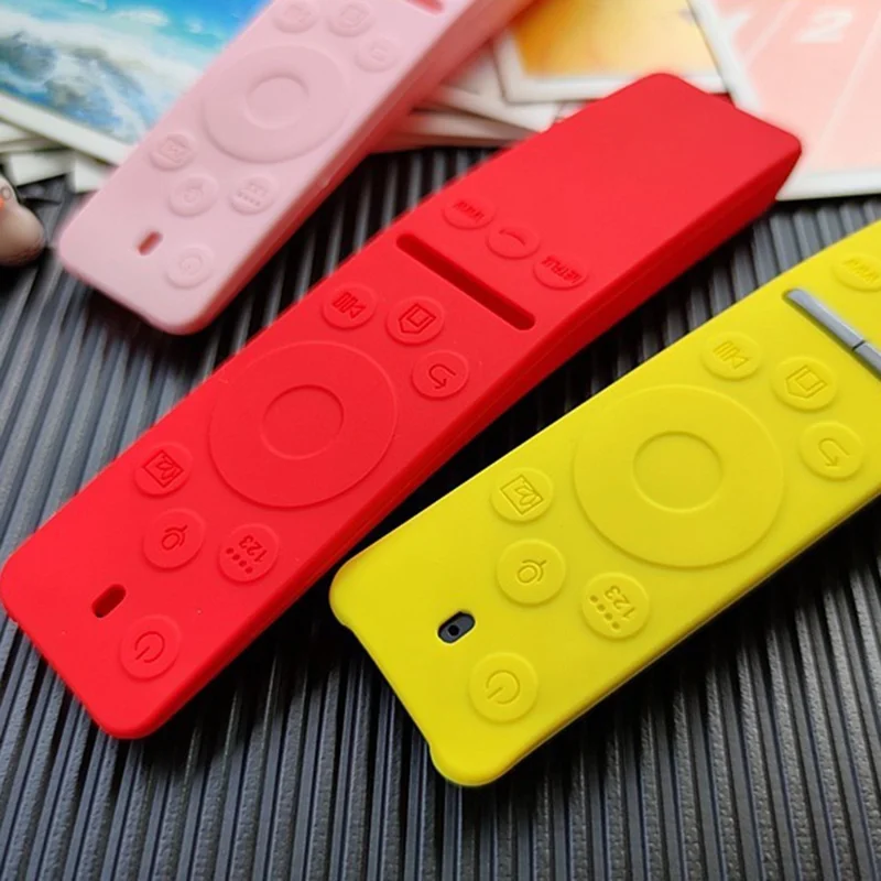 For Samsung Smart TV BN59-01312A Remote Control Case Silicone Dustproof Waterproof Protective Sleeve - Red