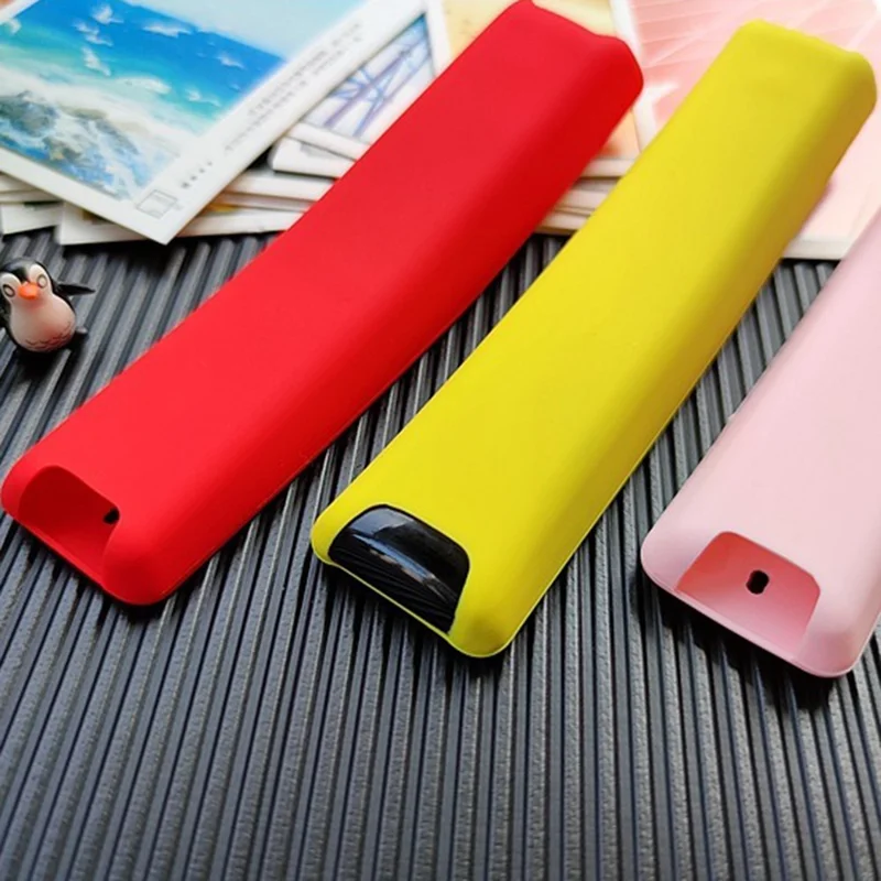For Samsung Smart TV BN59-01312A Remote Control Case Silicone Dustproof Waterproof Protective Sleeve - Red