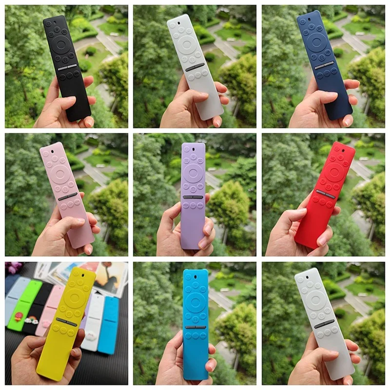 For Samsung Smart TV BN59-01312A Remote Control Case Silicone Dustproof Waterproof Protective Sleeve - Red