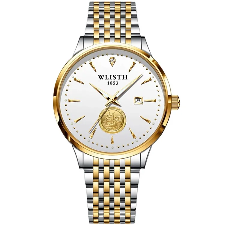 Wlisth 6166 Stahlgurt Business Men Quarz Uhr Luminous Kalender Handgelenk Uhr Uhr