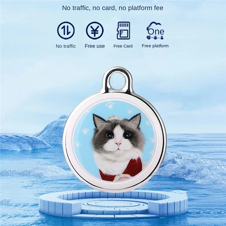 F3 GPS Locator Pet Dog Cat Anti-Lost Device Waterproof Collar Hanging Tracking Locator - Cat