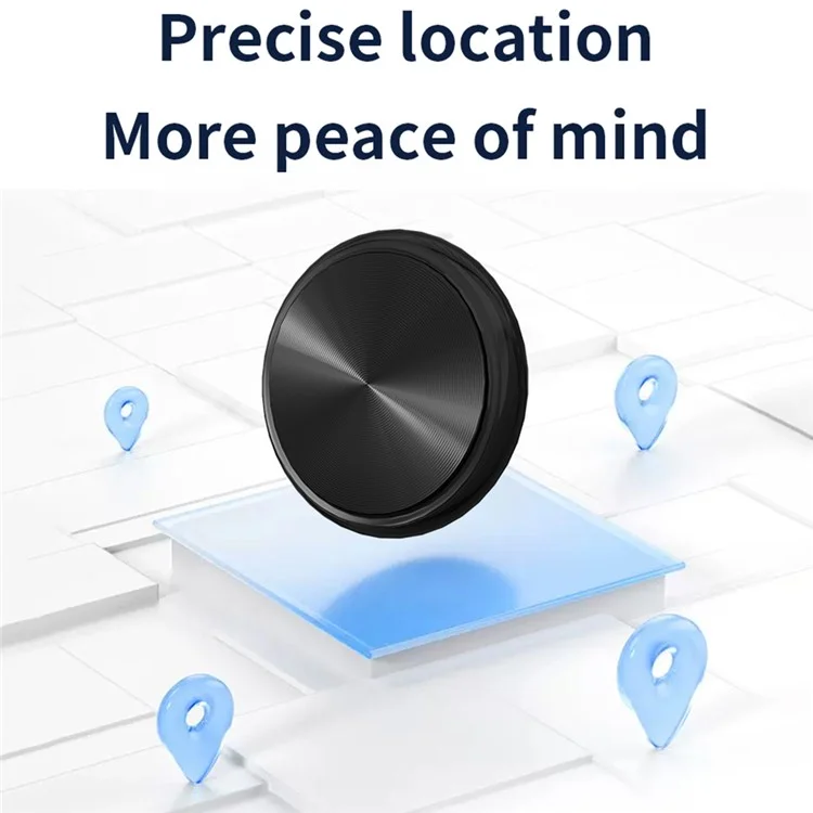 F7 Smart Wireless Global Tracking Locartor Key Borsa Posizionamento Smart Anti-Lost - Vene cd Nere + Elettroplazione