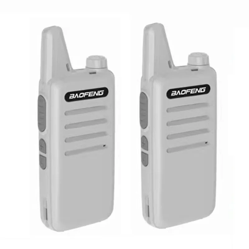 BAOFENG VT-C2 (BF-T20) 2Pcs Outdoor Handheld Interphone VHF 400-470MHZ Walkie Talkie - White / US Plug