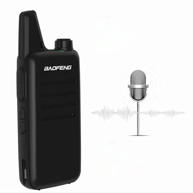 BAOFENG VT-C2 (BF-T20) 2Pcs Outdoor Handheld Interphone VHF 400-470MHZ Walkie Talkie - Red / EU Plug