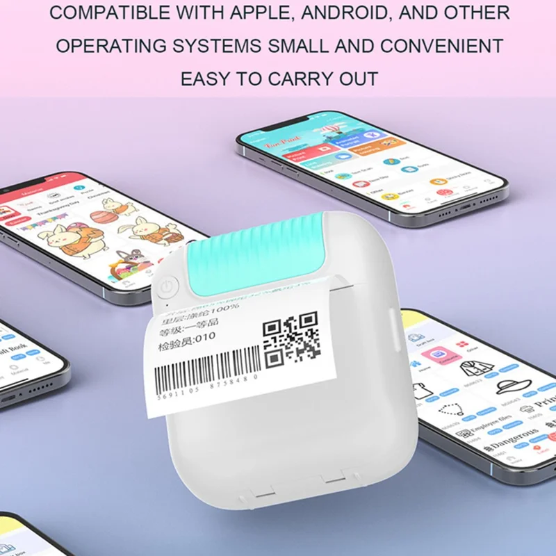 B2 Portable Portable Mini Label Imprimante Thermal Printing Bluetooth Maker