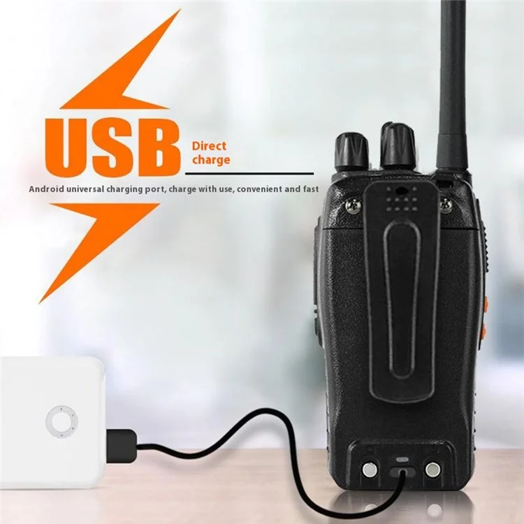 Baofeng BF-888H 2pcs Outdoor Handheld Two Way Radio UHF 400-470mhz Walkie Talkie - US -stecker