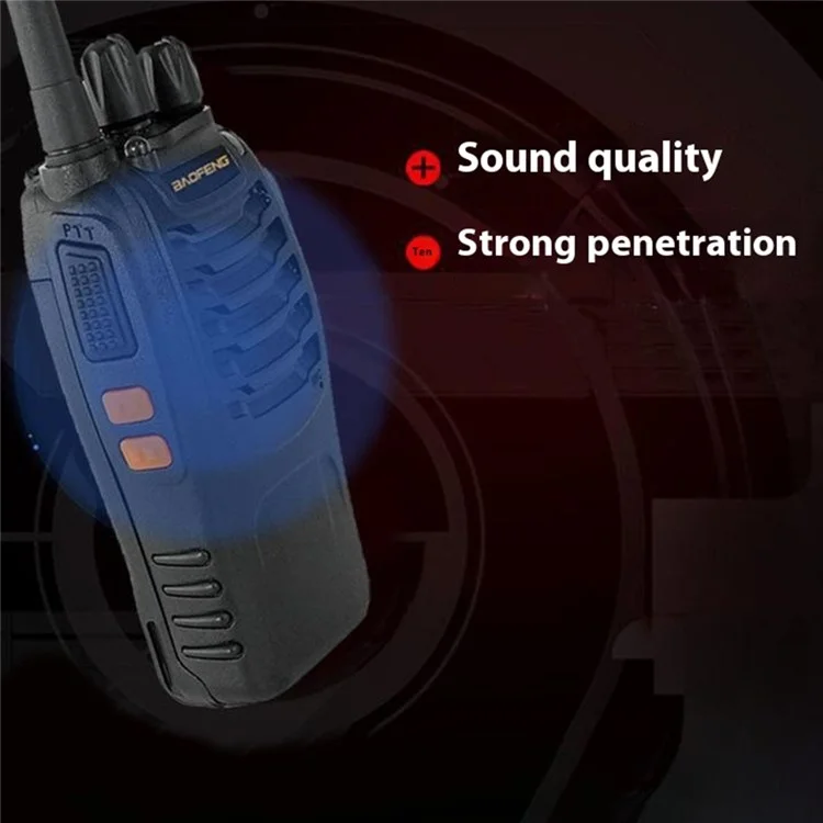 Baofeng BF-888H 2pcs Outdoor Handheld Two Way Radio UHF 400-470mhz Walkie Talkie - US -stecker