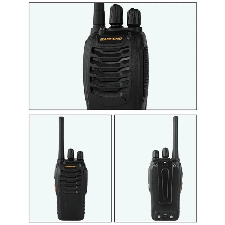 Baofeng BF-888H 2pcs Outdoor Handheld Two Way Radio UHF 400-470mhz Walkie Talkie - US -stecker